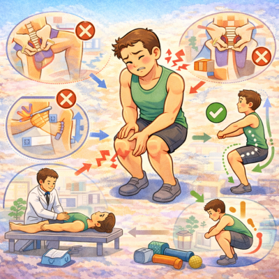 頭份深蹲後膝蓋痛？ 問題往往不在膝蓋，而是「髖與骨盆沒接住力量」