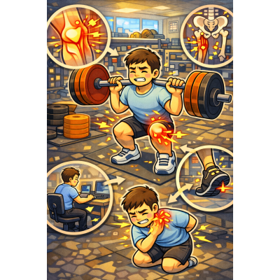 高雄鼓山區深蹲時膝蓋怪怪的？ 不是膝蓋壞，是「髖—踝沒有把力量接好」