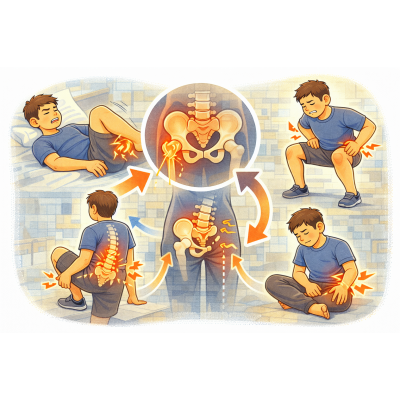 髖關節卡卡的？其實是骨盆與下背連動失衡