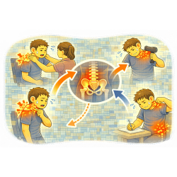 肩頸痠痛一直好不了？問題可能不在肩膀，而在骨盆與脊椎排列