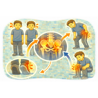 長短腳是真的嗎？其實多數是骨盆旋轉造成的假性差距