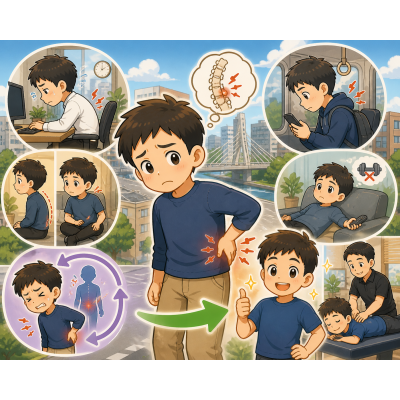 板橋腰痛示意圖 板橋腰痛怎麼辦?在地人常見原因與改善方式